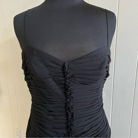 Anne Klein black 100% silk dress - Picture 2 of 11